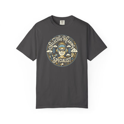Selective Hearing Specialist T-Shirt — Funny Earbuds Graphic Tee