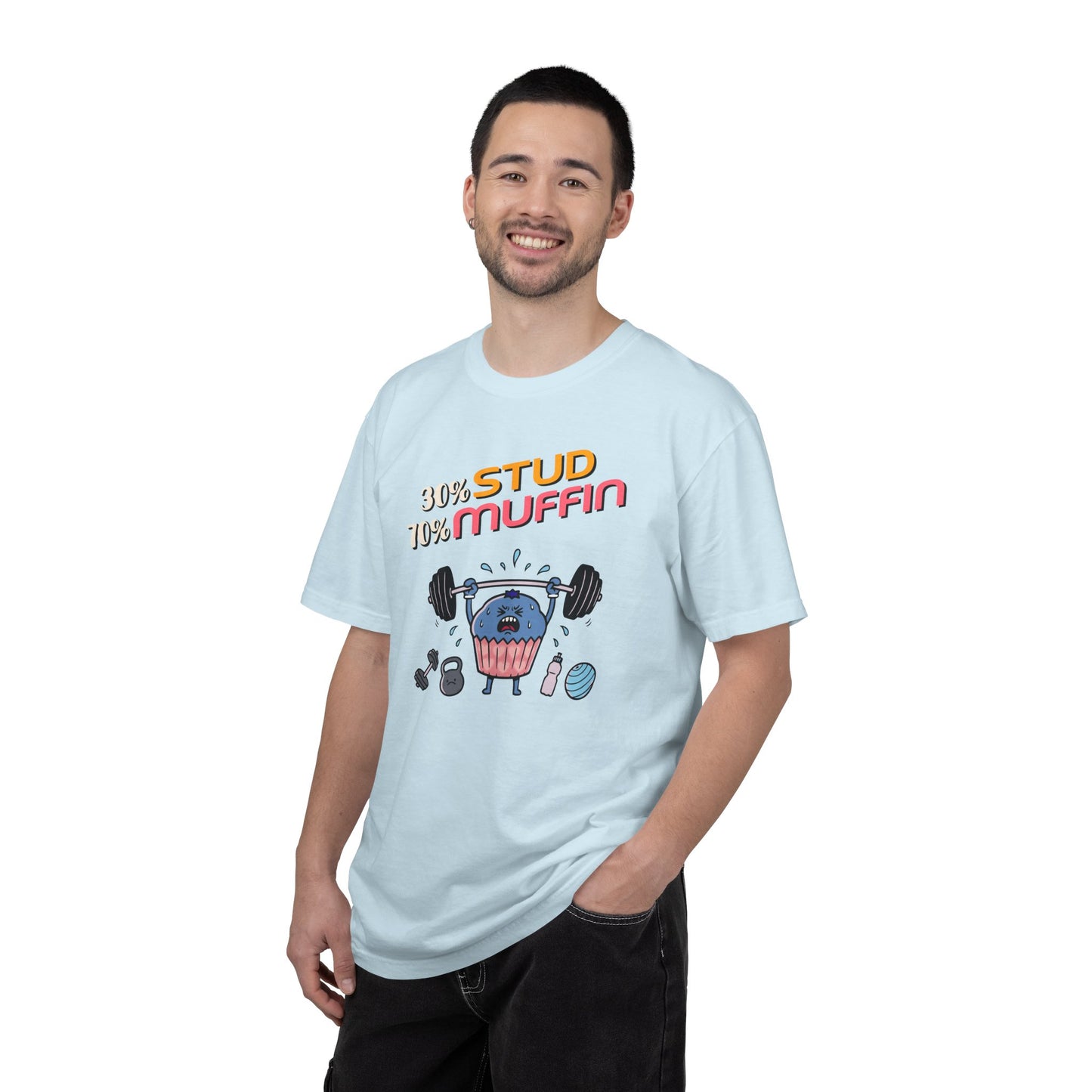 "Stud Muffin" T-Shirt — Cute Funny Gym Cupcake Fitness Design