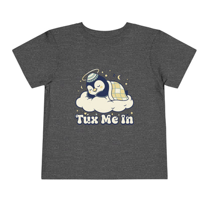 'Tux Me In' Toddler Tee —  Sleepy Penguin Short Sleeve Kids Shirt