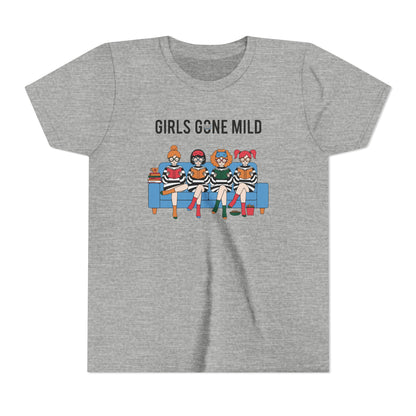 "Girls Gone Mild" Youth Tee – Cute Reading Club Graphic T-Shirt