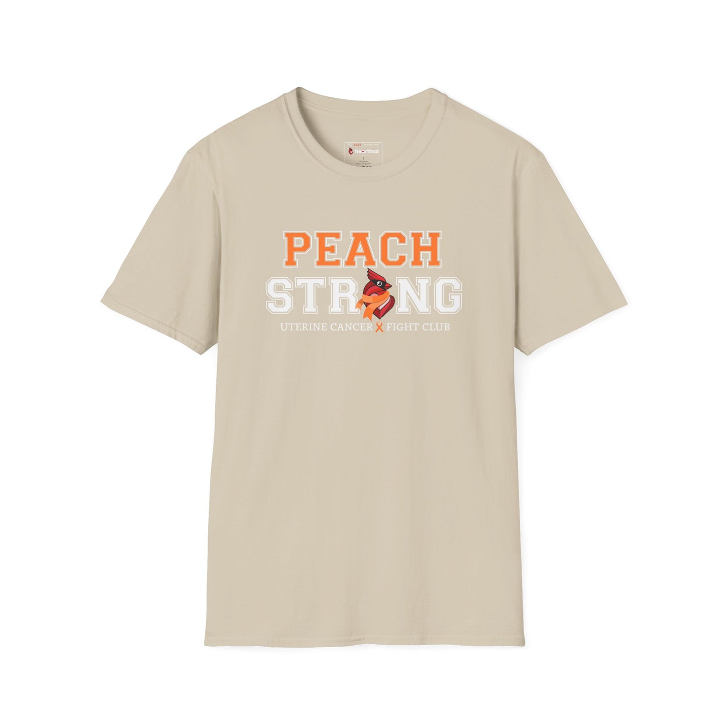 Peach Strong T-Shirt — Uterine Endometrial Cancer Fight Club Awareness Tee