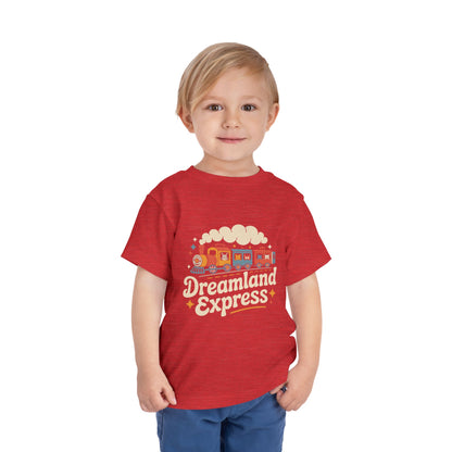 "Dreamland Express" Toddler Tee — Cute Train Kids Graphic T-Shirt