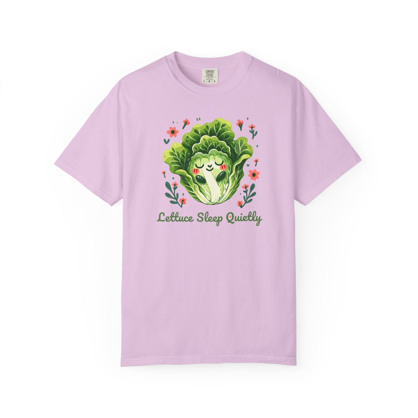 Lettuce Sleep Quietly T-Shirt — Cute Sleeping Lettuce Graphic Tee