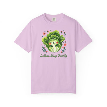 Lettuce Sleep Quietly T-Shirt — Cute Sleeping Lettuce Graphic Tee