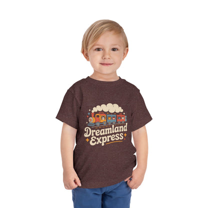 "Dreamland Express" Toddler Tee — Cute Train Kids Graphic T-Shirt
