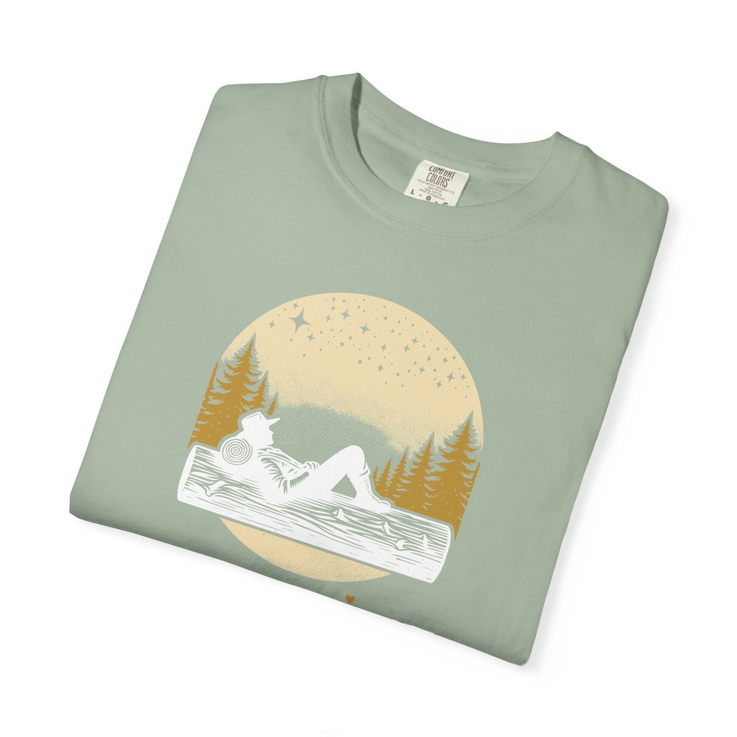 Slumberjack Campfire Graphic T-Shirt — Relaxing Night Sky Outdoor Tee
