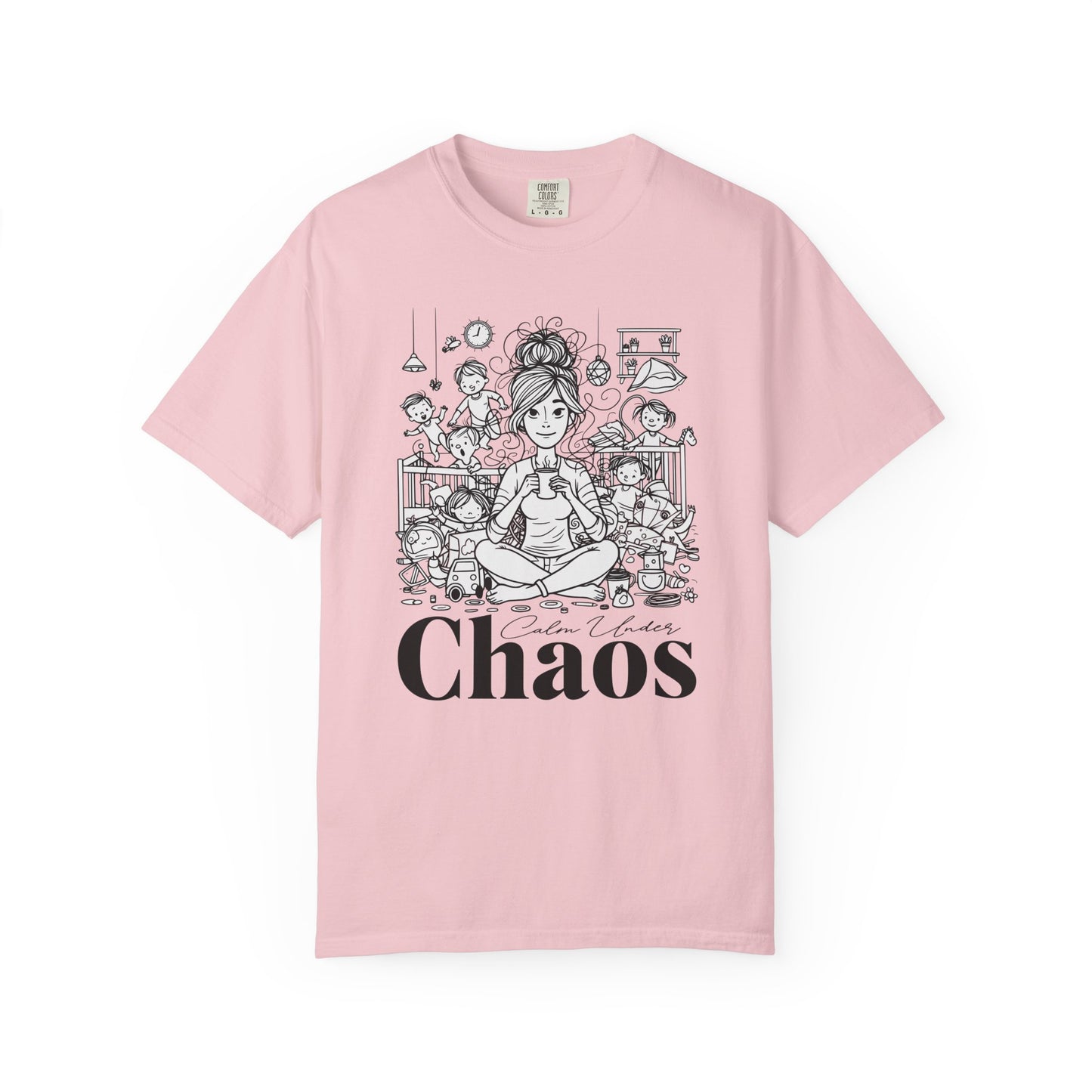 "Calm Under Chaos" T-Shirt — Mom Life Chaos Graphic Tee