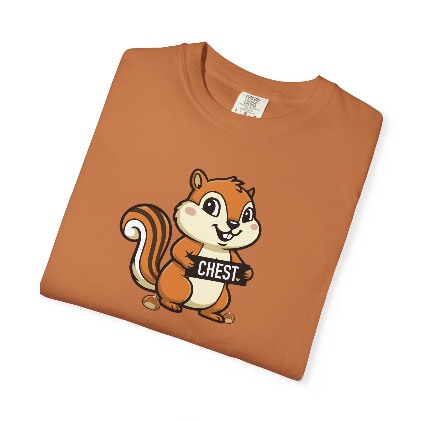 "Chestnuts: Chest" Couples Tee - Chipmunk Censored 'CHEST' Chestnut Graphic T-Shirt