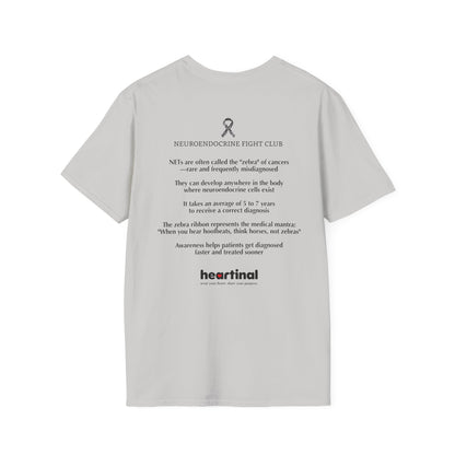 Zebra Strong T-Shirt — Neuroendocrine Cancer Fight Club Awareness Support Tee