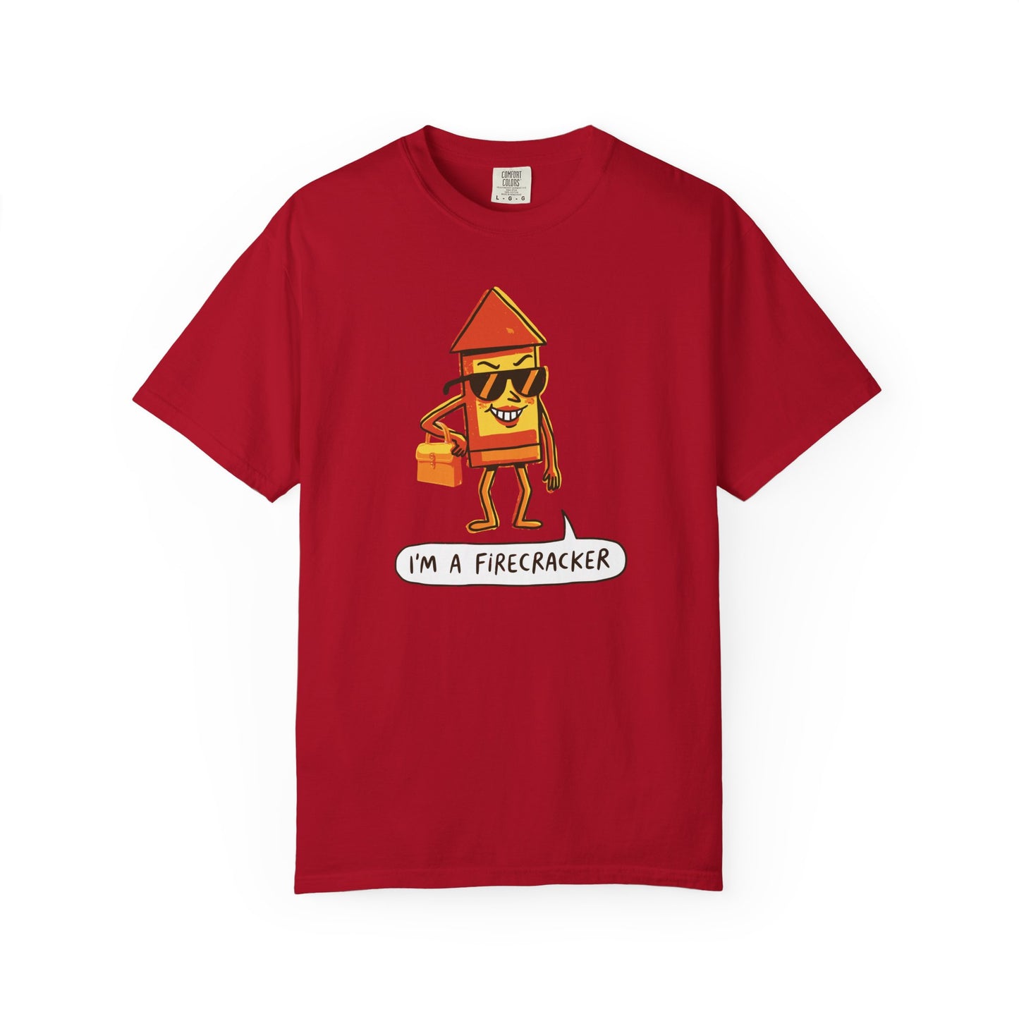 "I’m a Firecracker" Cartoon T-Shirt —  Funny Explosive Persona Tee