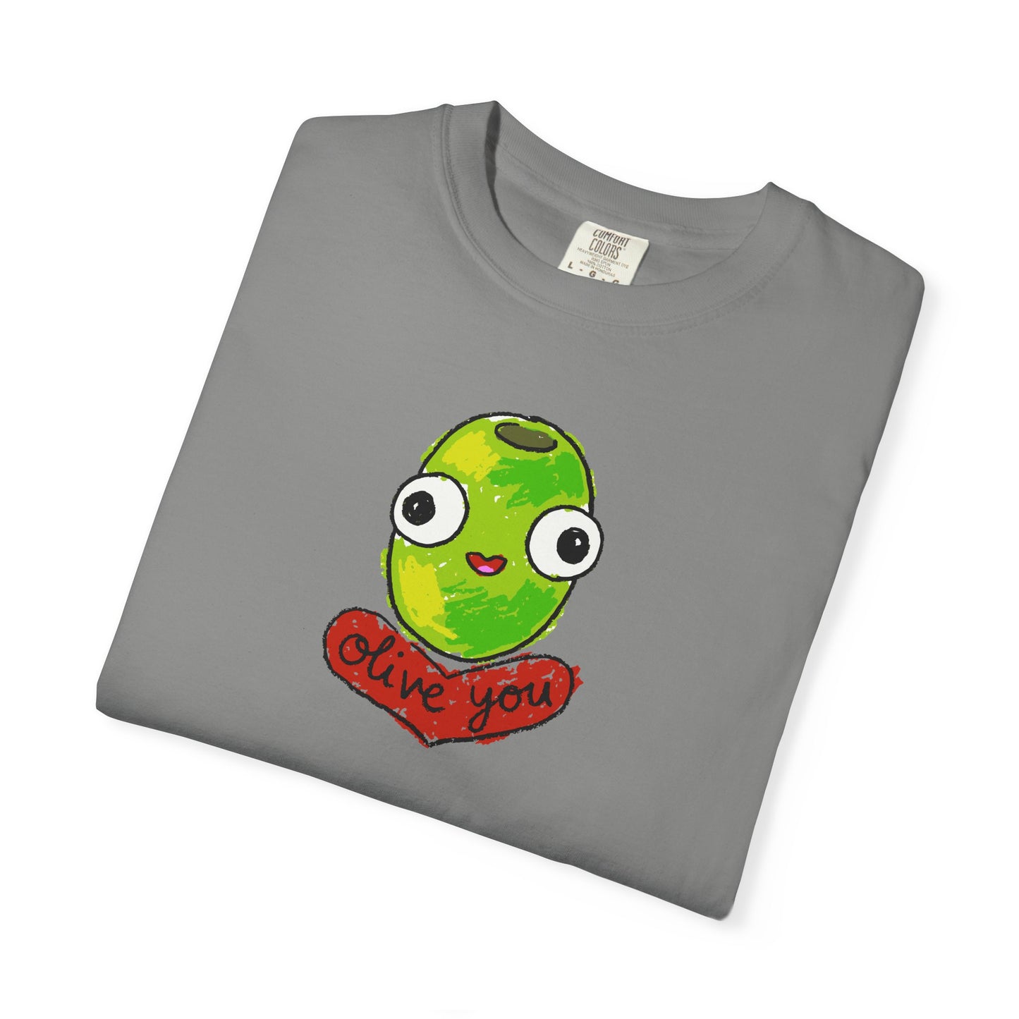 "Olive You" Cute Graphic T-Shirt - Love Tee