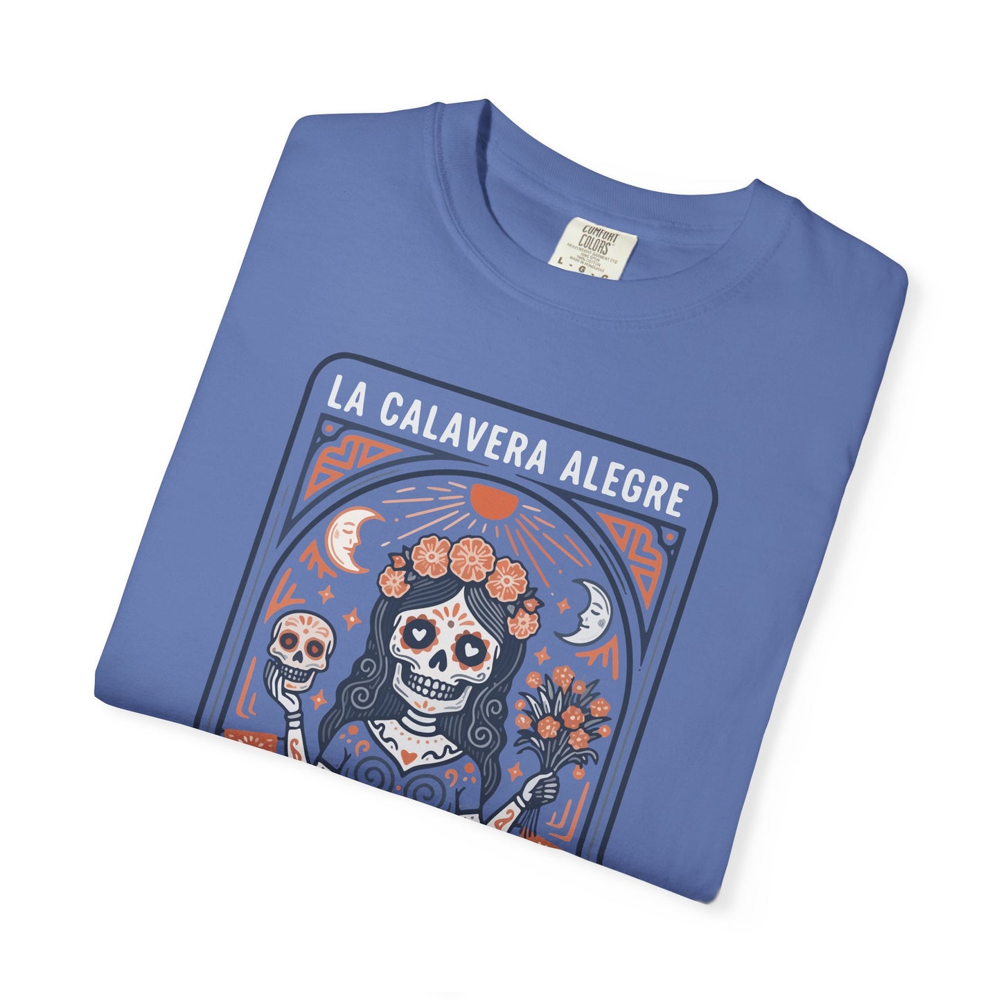 "La Calavera Alegre" T-Shirt — Día de Muertos Day of the Dead Graphic Tee