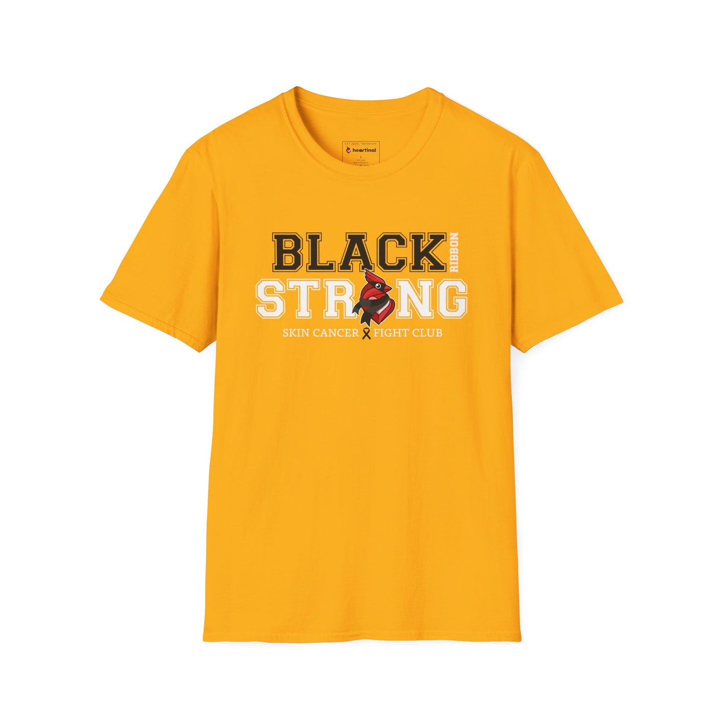 Black Ribbon Strong T-Shirt — Skin Cancer Fight Club Awareness Tee