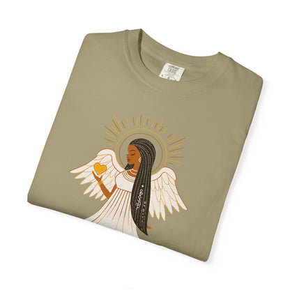 "Love.Hope.Faith. Never give up" T-Shirt - Perseverence Angel Graphic Tee