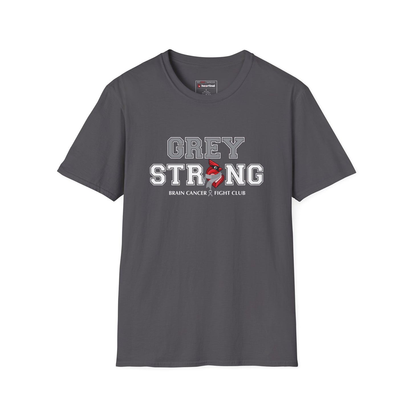 Grey Strong T-Shirt – Brain Cancer Fight Club Support Tee