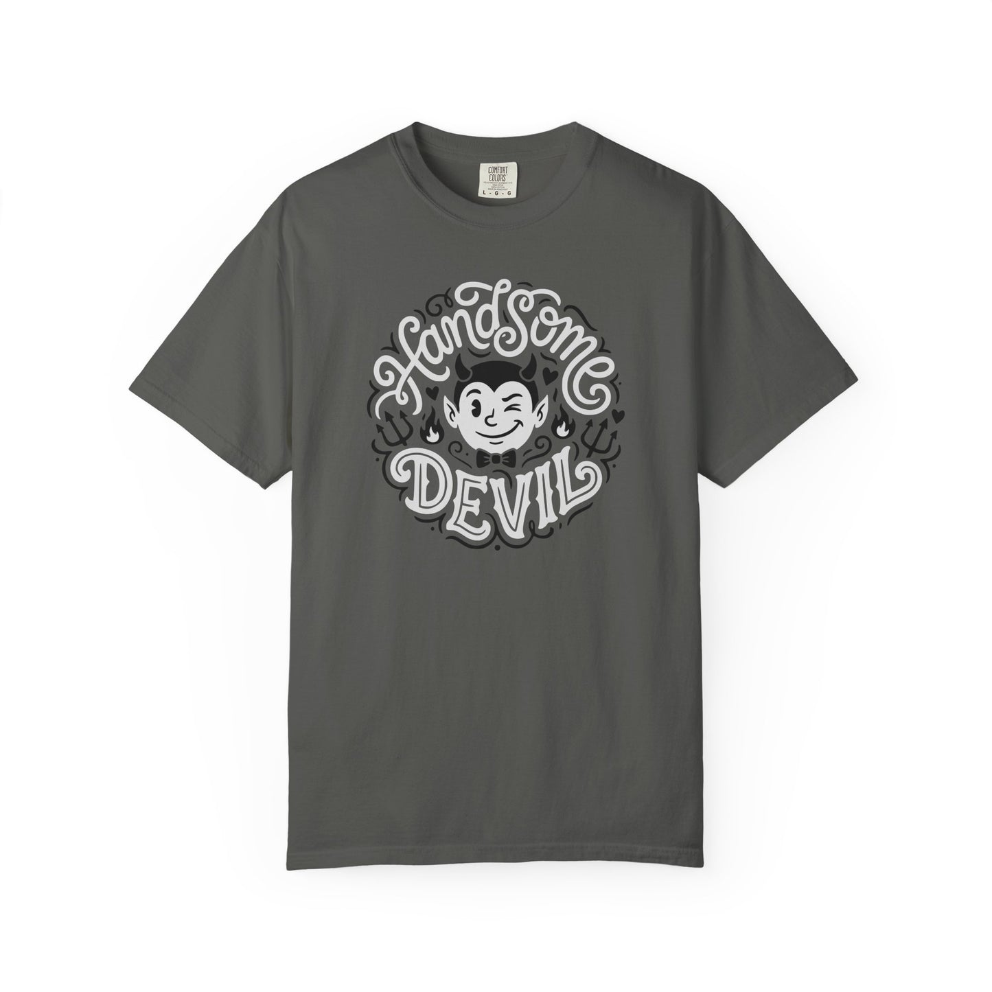 "Handsome Devil" Graphic T-Shirt — Cute Retro Devil Illustration Tee
