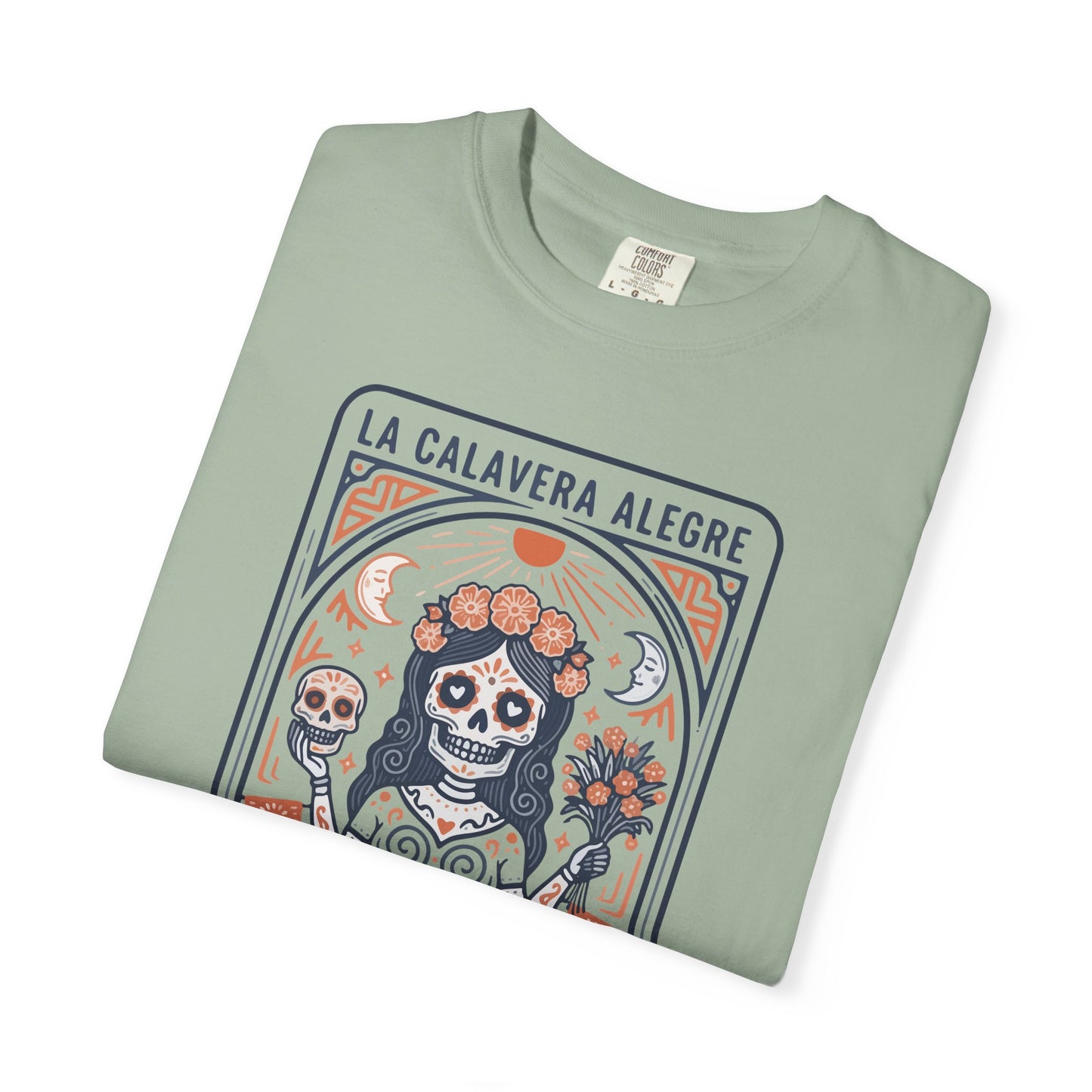 "La Calavera Alegre" T-Shirt — Día de Muertos Day of the Dead Graphic Tee