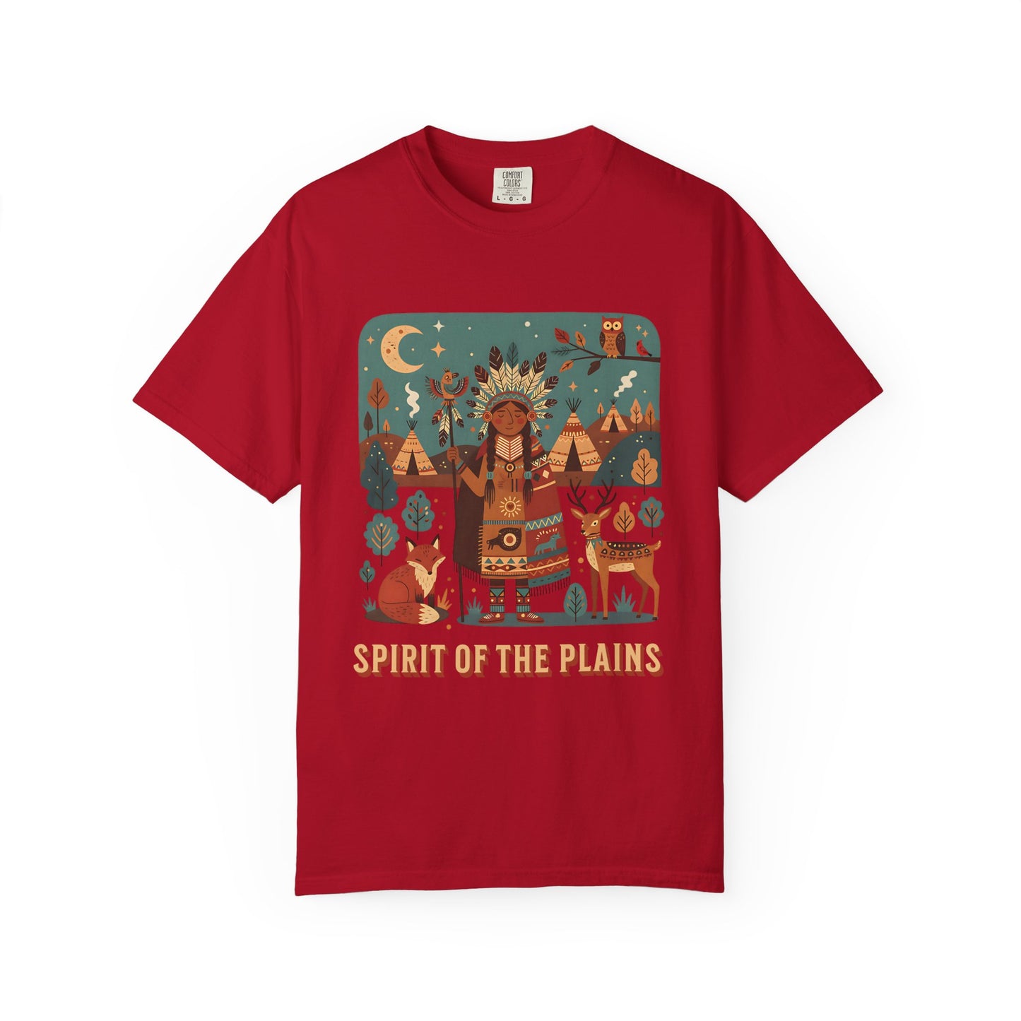 'Spirit of the Plains' T-Shirt — Native-Inspired Spiritual Graphic Tee