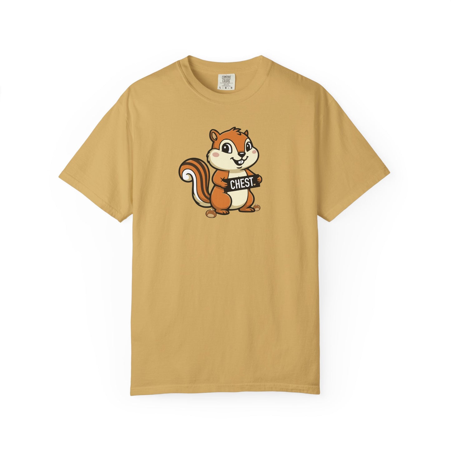 "Chestnuts: Chest" Couples Tee - Chipmunk Censored 'CHEST' Chestnut Graphic T-Shirt
