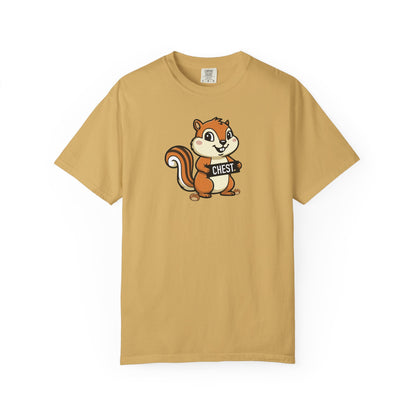 "Chestnuts: Chest" Couples Tee - Chipmunk Censored 'CHEST' Chestnut Graphic T-Shirt
