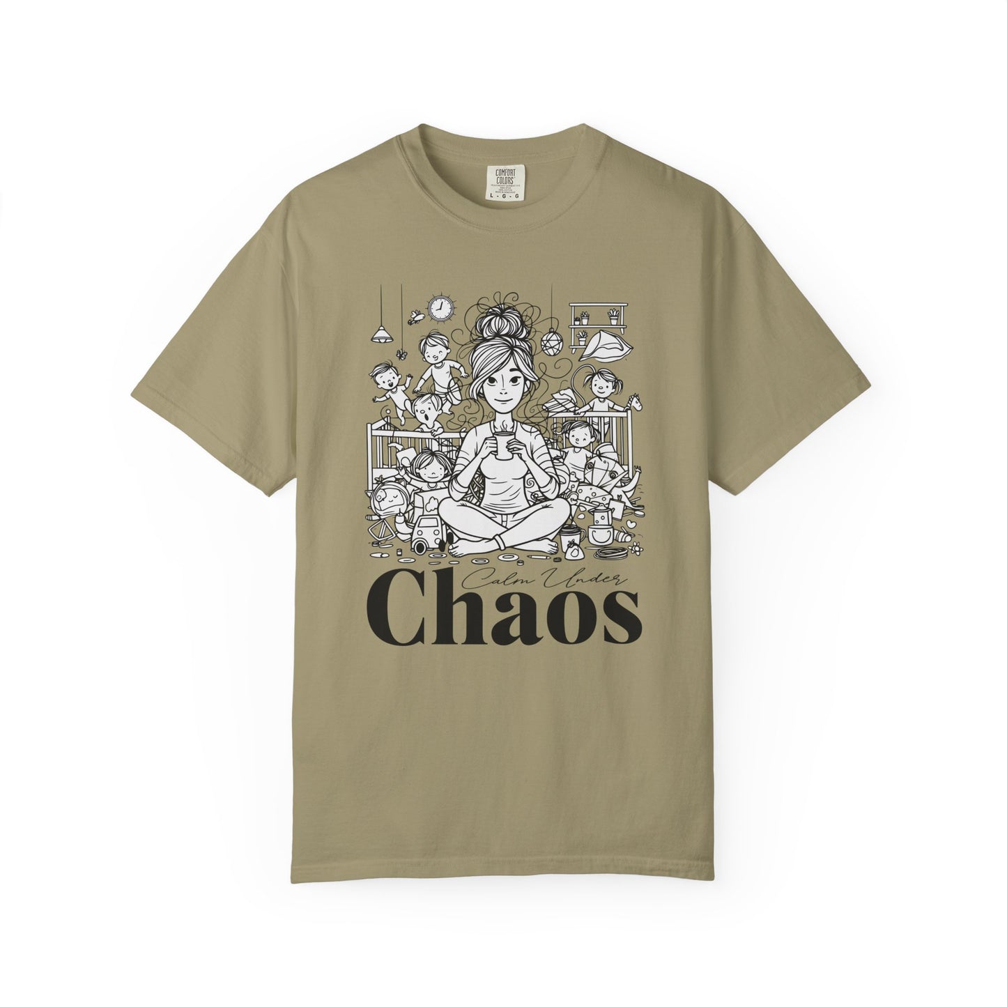"Calm Under Chaos" T-Shirt — Mom Life Chaos Graphic Tee