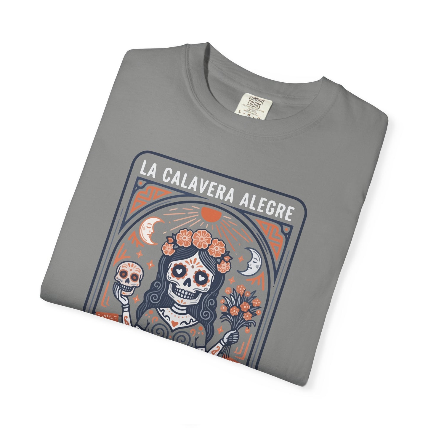 "La Calavera Alegre" T-Shirt — Día de Muertos Day of the Dead Graphic Tee