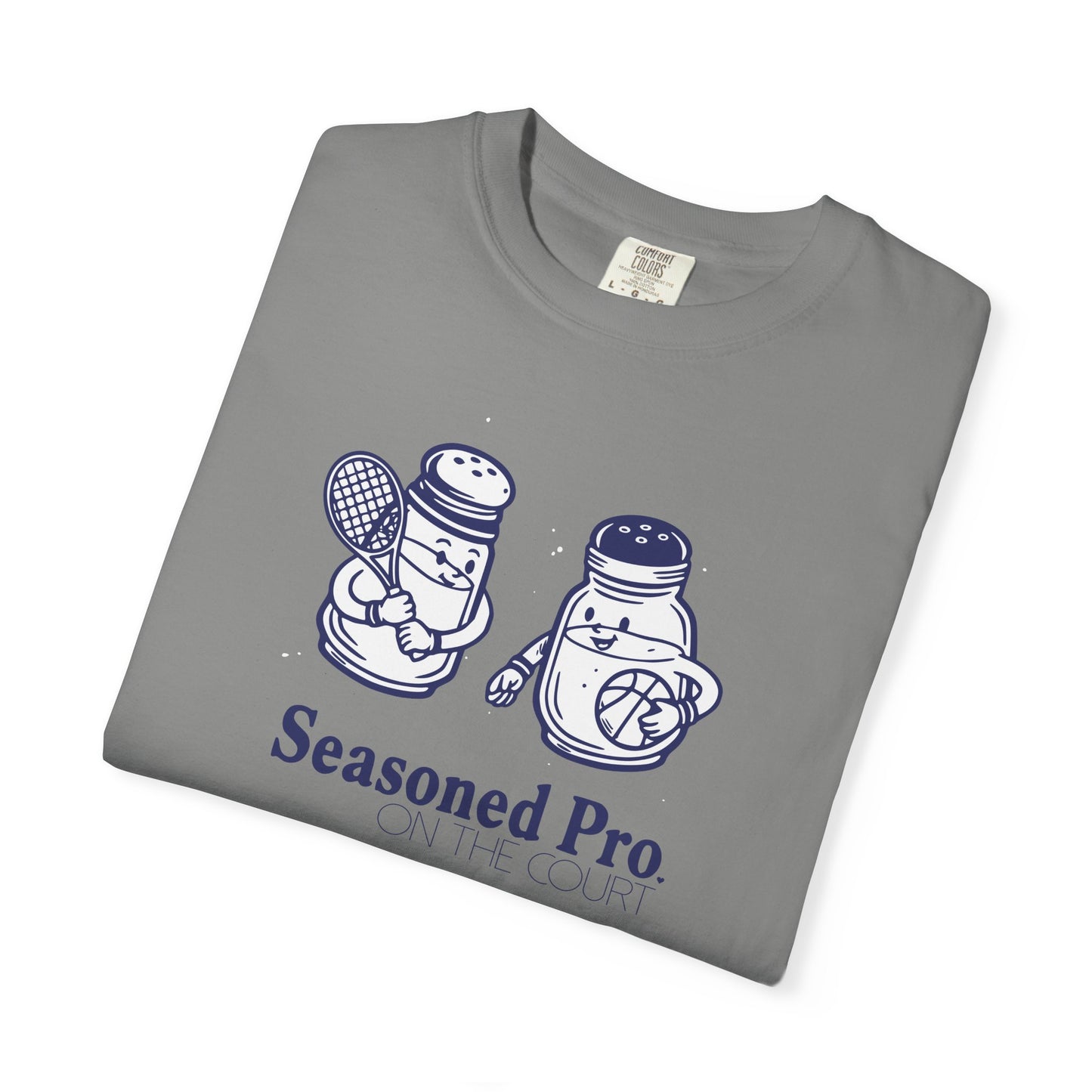 "Seasoned Pro on the Court" T-Shirt — Cute Salt & Pepper Shakers Athletic Graphic Tee