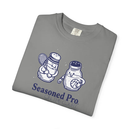 "Seasoned Pro on the Court" T-Shirt — Cute Salt & Pepper Shakers Athletic Graphic Tee