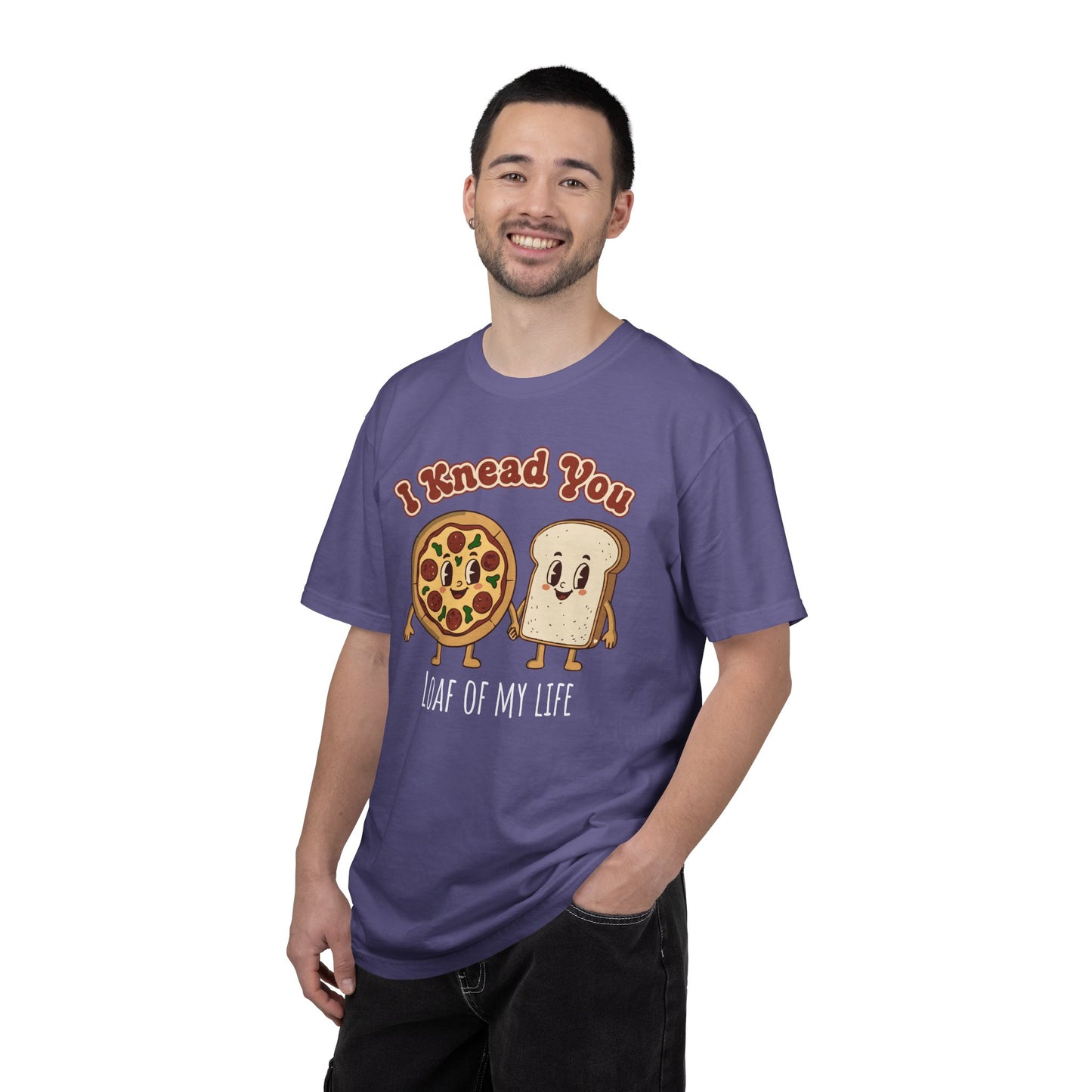 "I Knead You - Loaf of my life" Pizza & Bread T-Shirt — Cute Bakery Pun Tee