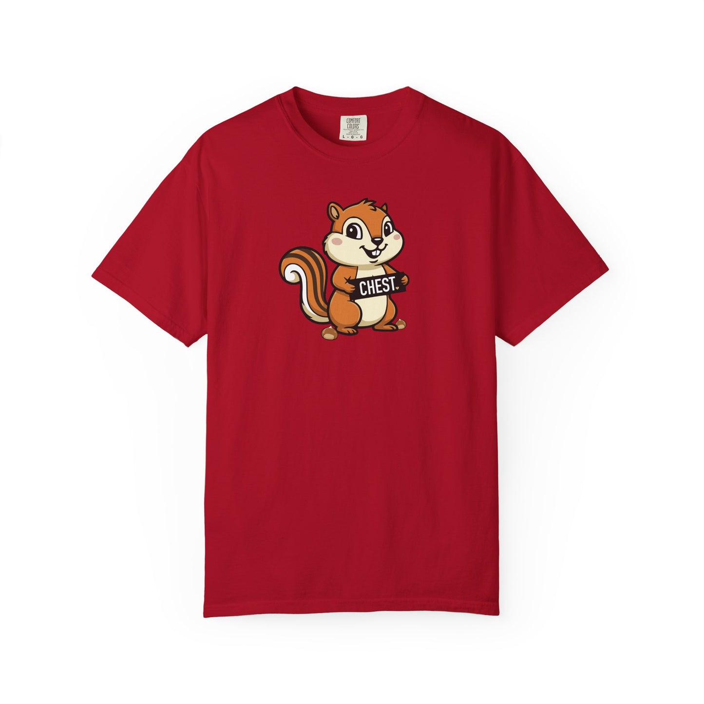 "Chestnuts: Chest" Couples Tee - Chipmunk Censored 'CHEST' Chestnut Graphic T-Shirt