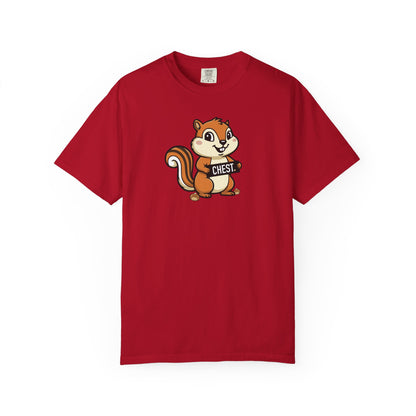 "Chestnuts: Chest" Couples Tee - Chipmunk Censored 'CHEST' Chestnut Graphic T-Shirt