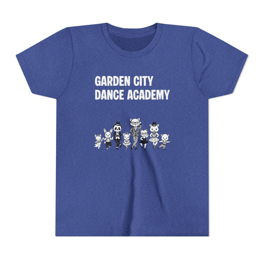 "Garden City Dance Academy" Youth Tee — Kids Dance Club Cartoon Dancers T-Shirt