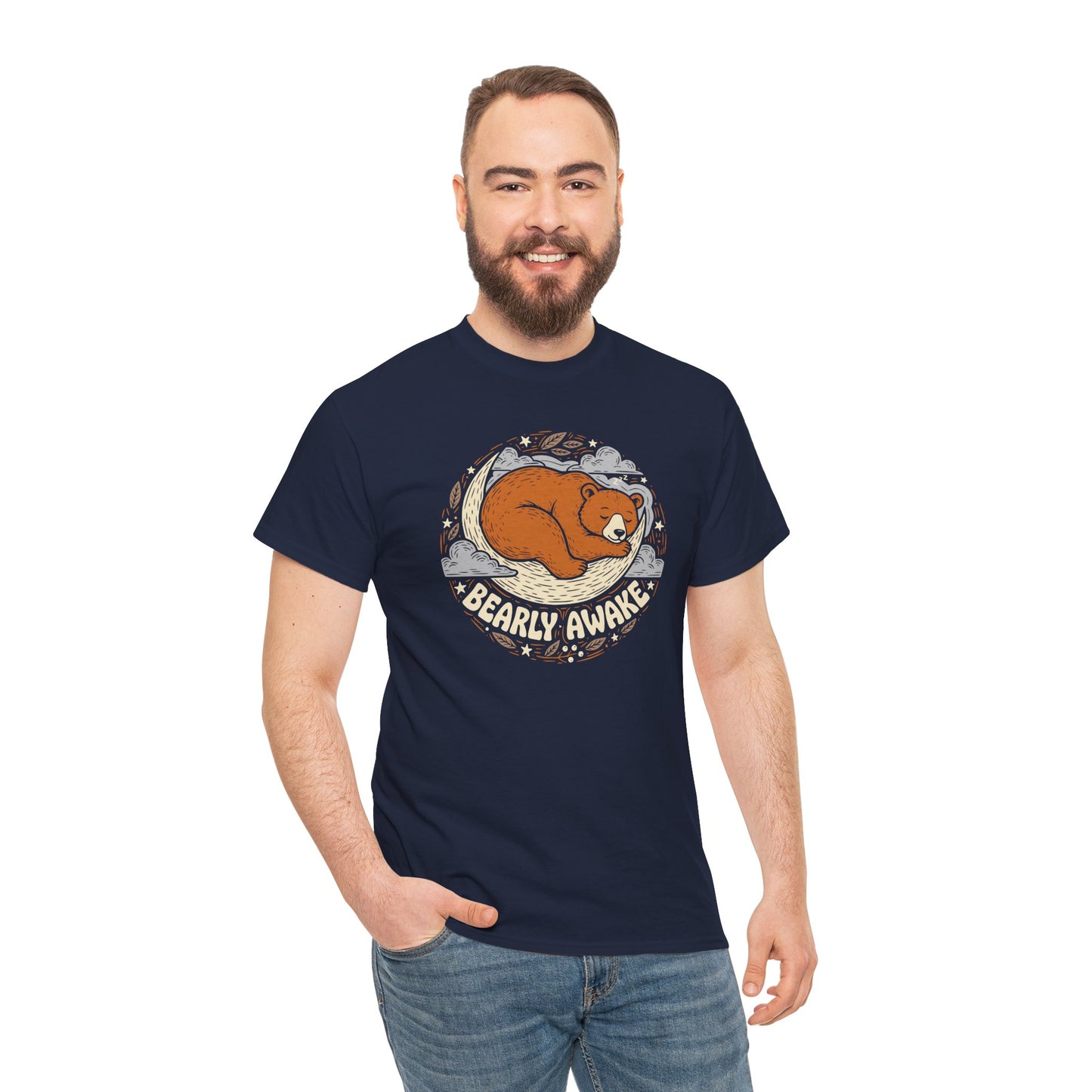 Bearly Awake T-Shirt — Cute Sleeping Bear Graphic Tee