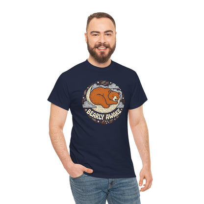 Bearly Awake T-Shirt — Cute Sleeping Bear Graphic Tee