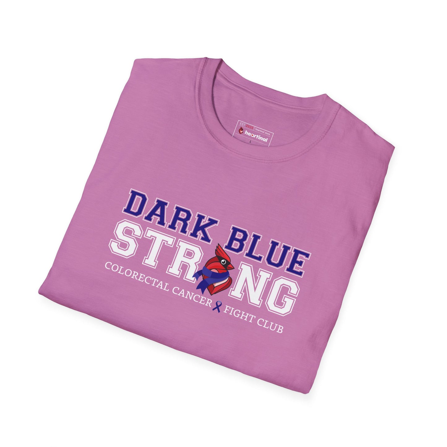 Dark Blue Strong T-Shirt — Colorectal Cancer Awareness Support Tee