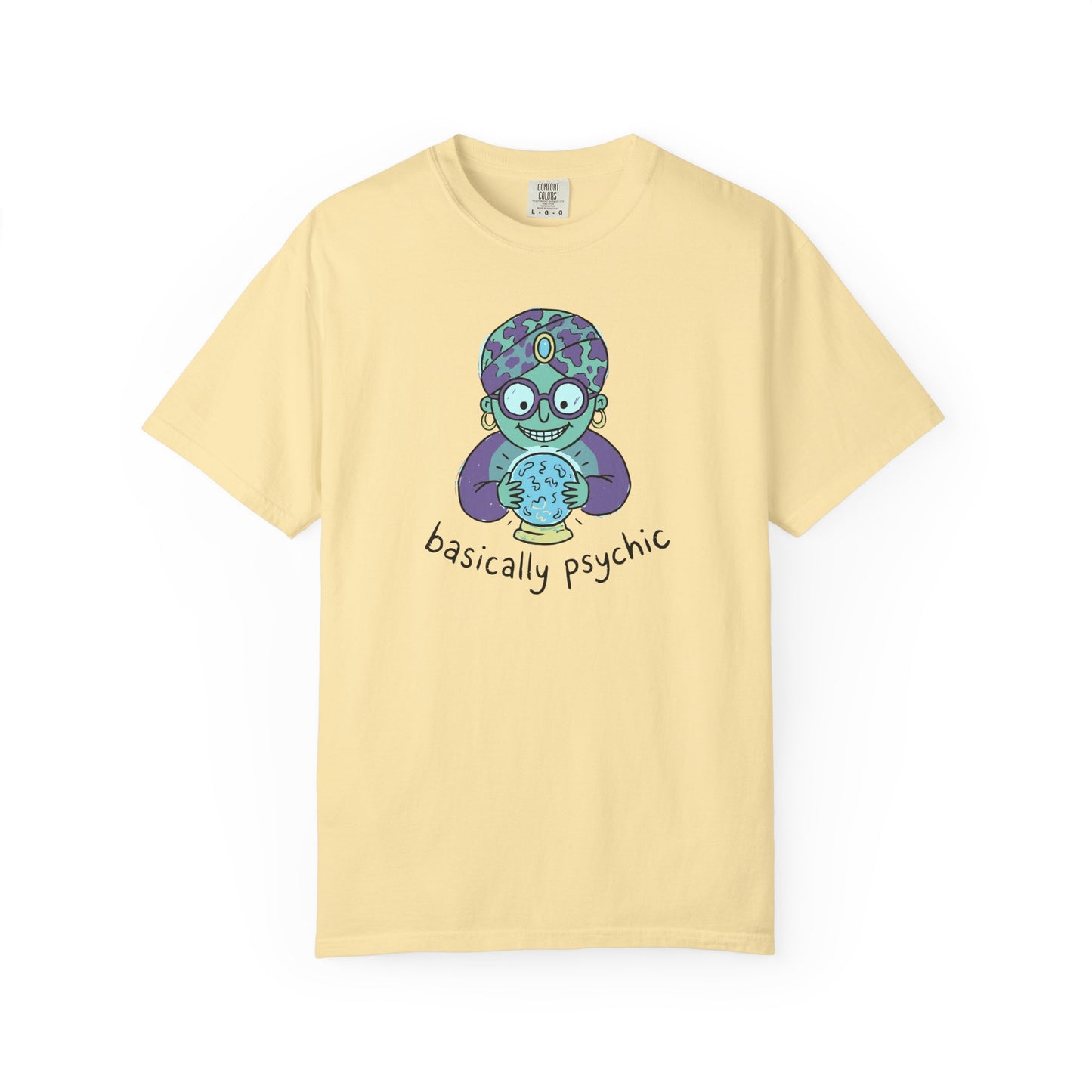 "Basically Psychic" T-Shirt - Cute Fortune Teller Graphic Tee