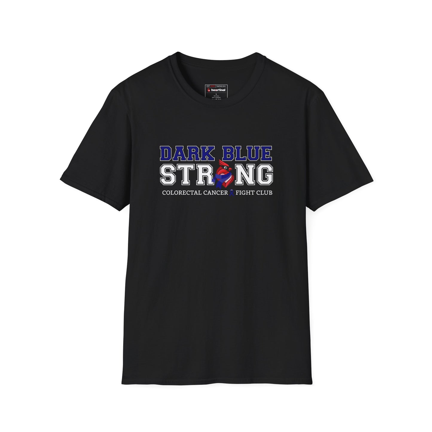 Dark Blue Strong T-Shirt — Colorectal Cancer Awareness Support Tee