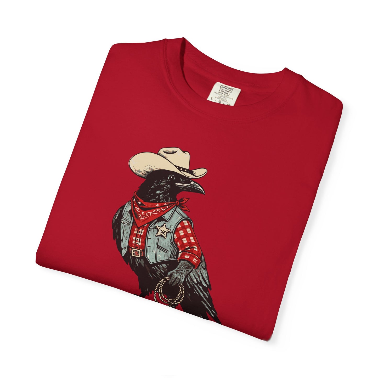 "Cawboy" Couples Tee — Western Crow Cowboy Graphic T-Shirt