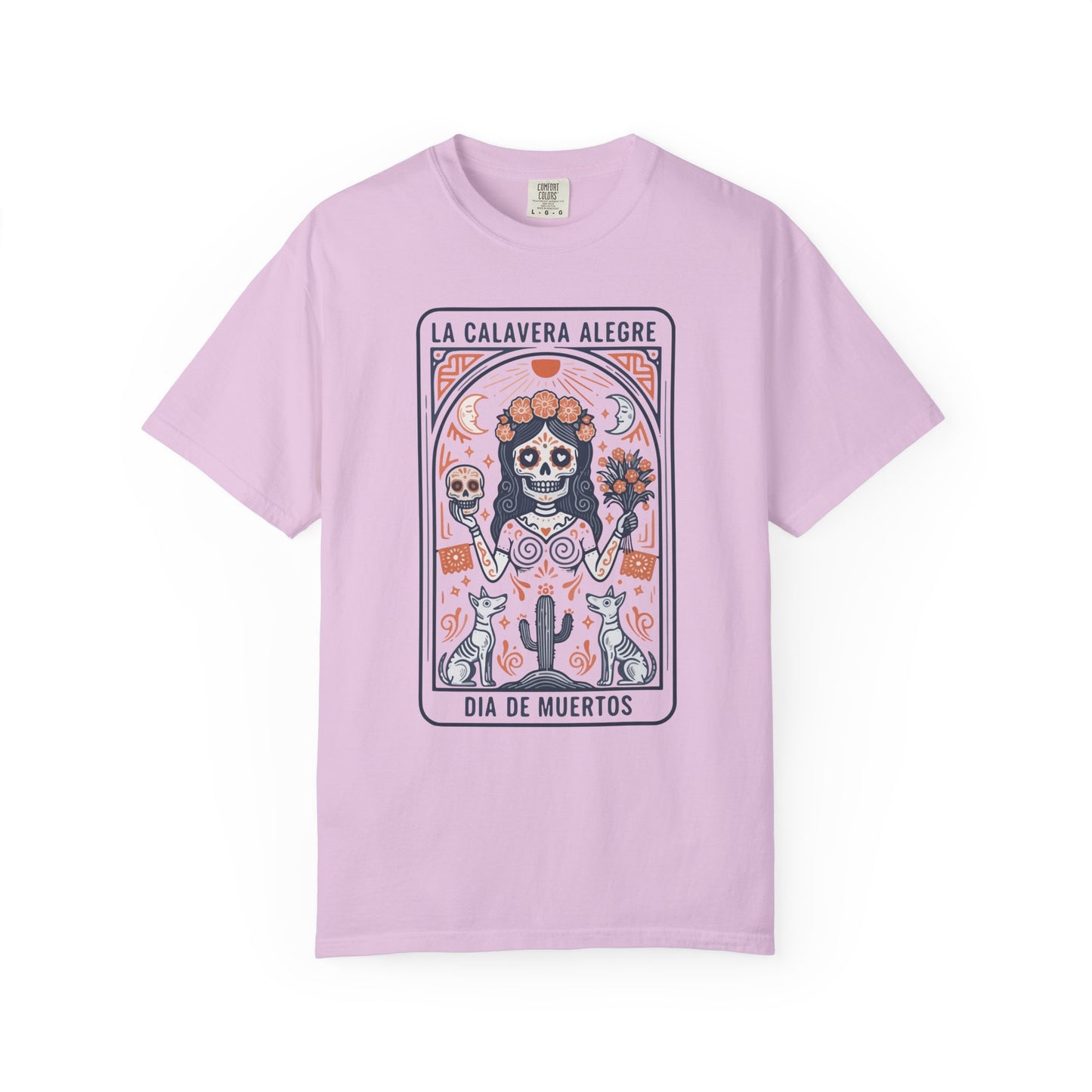 "La Calavera Alegre" T-Shirt — Día de Muertos Day of the Dead Graphic Tee