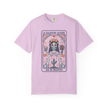 "La Calavera Alegre" T-Shirt — Día de Muertos Day of the Dead Graphic Tee