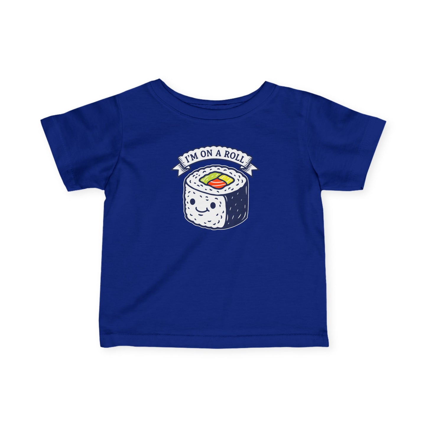 "I'm On A Roll" Infant Tee — Cute Sushi Baby Shirt