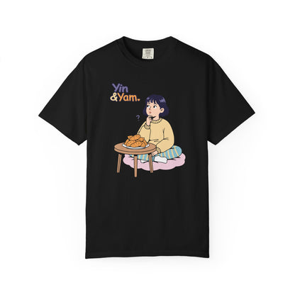 “Yin & Yam” T‑Shirt — Cute Unisex Fun Existential Snack Illustration Tee