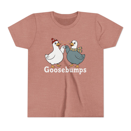 "Goosebumps" Youth Tee - Cute Winter Geese Kids Shirt