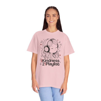 "Add Kindness 2 Your Playlist" T-Shirt — Cute Inspirational Music Lover Graphic Tee