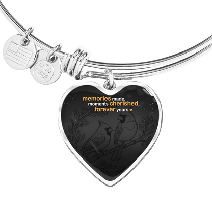 Personalized Precious Memories Bangle | Custom Engraved Luxury Bracelet | Gold or Silver Finish | Sentimental Gift