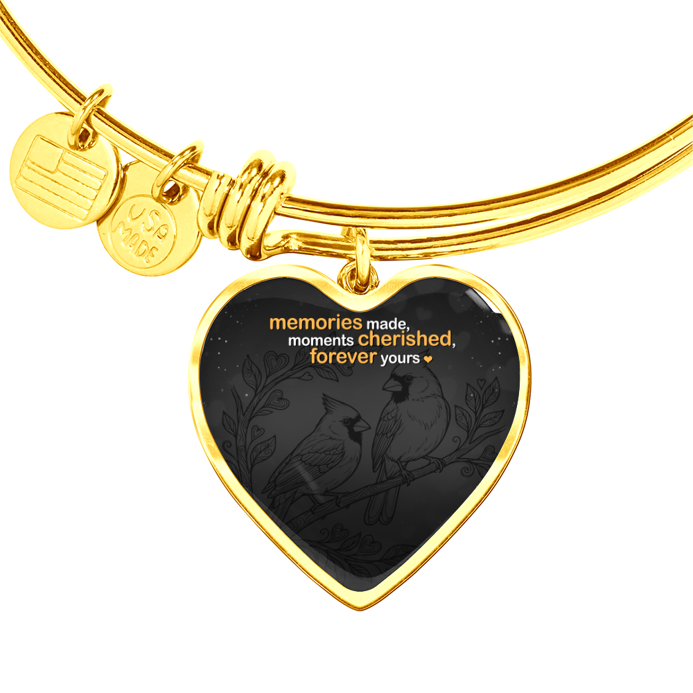 Personalized Precious Memories Bangle | Custom Engraved Luxury Bracelet | Gold or Silver Finish | Sentimental Gift