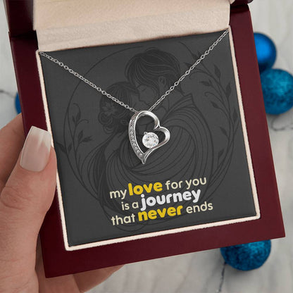 Forever Love Necklace: with Personalized message card (optional)