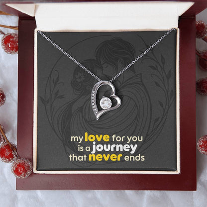 Forever Love Necklace: with Personalized message card (optional)
