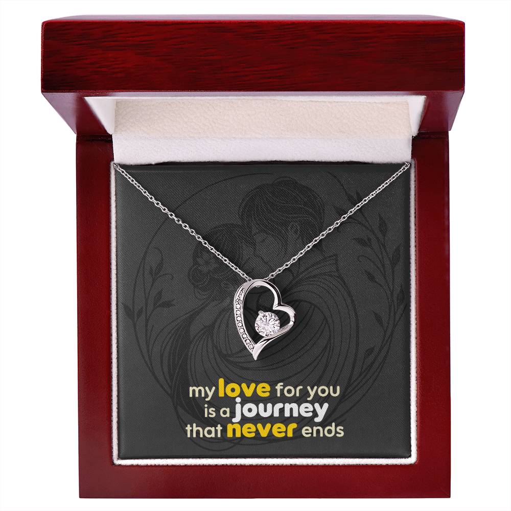 Forever Love Necklace: with Personalized message card (optional)
