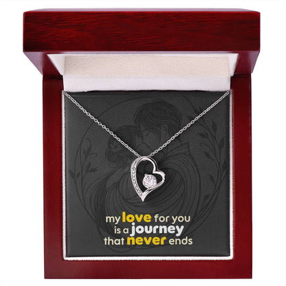 Forever Love Necklace: with Personalized message card (optional)